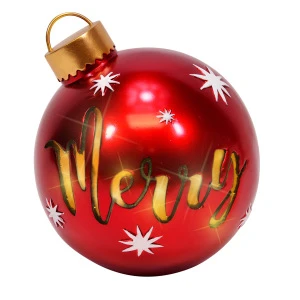 Holiday Resin LED Lit 7&quot; Tabletop Christmas Ornament - &quot;Merry&quot;