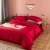 Import Home Use Bed Sheets 100% Cotton Plain Satin 60s Red Cheap Price Disposable Bedding Set from China