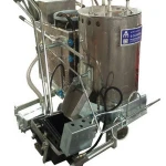 Hot melt road marking machines for road marking construction