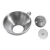 Import Hot Sale 2PCS Stainless Steel Jar Funnel And Oil Funnel Set Kitchen Strainer And Funnel from China