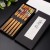 Hot Sale Bulk Cheap Prices Japanese Korean Style Printed Reusable Bamboo Wood Sushi Chopsticks