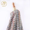 Hot sale bulk women coat boucle 100 polyester rough fancy tweed fabric for apparels
