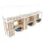 Import Hot Sale Dormitory Furniture Bunk Bed with Wardrobe and Desk from China