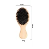 Hot sale 100% Eco friendly Custom LOGO Natural Bristle Natural Bamboo Scalp Massager Hair Brush Small Wild Boar Bristle Brush