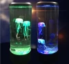 hot sale jelly fish LED lamp night light 3Dacrylic kids table lamp with 5 color LED change