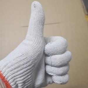 Hot Sale Labor Protection Yarn White Cotton Gloves Auto Repair Work Driver Gloves