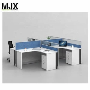 Hot sale office furniture 4 staff workstation office desk