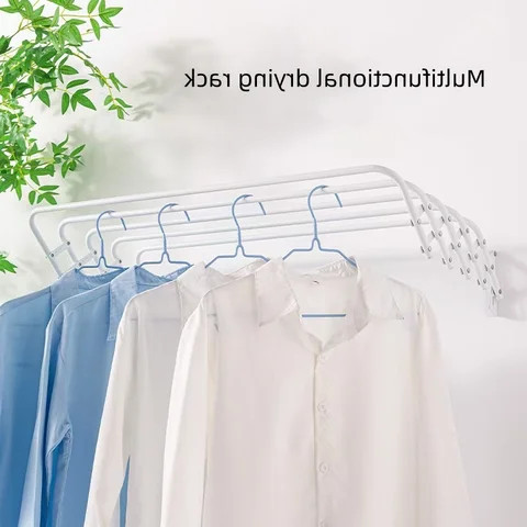 Laundry Rack Pull String Buy Hot Sale Wall Mounted Push-pull Foldable Portable Laundry Hanging ...