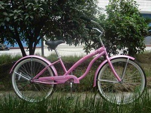 Hot sell Cruiser bike for women, High Carbon Steel Frame, Customized Colors Beach Bicycle