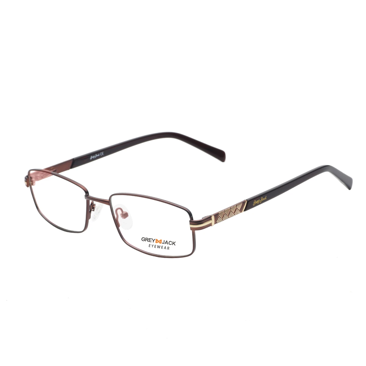 Hot Sell Fashion High Quality Eyewear Metal Square WITH SPRING Frame Eyeglasses Business Optical spectacle Frames In Stock