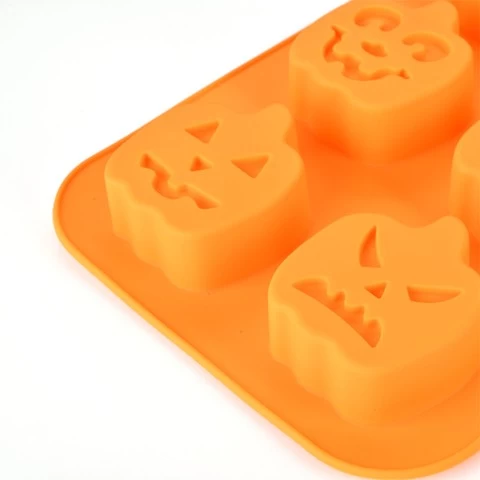 Hot sell Halloween Molds Silicone Cake Candy Chocolate Soap Mold Pumpkin Cupcakes Baking Mold