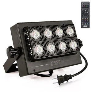 Hot Selling 50w RGB Led Floodlight 50 Watt Flood Light Ip65 Sixteen Colors Remote Control Fixture