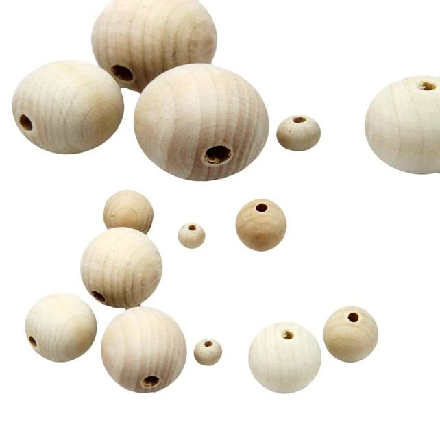 Hot Selling Art And Craft Wooden Ball With Hole for Home Decoration Jewelry and Craft Projects
