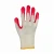 Import Hot Selling Cheap cotton knitted gloves red rubber palm latex coated working hand gloves from China