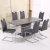 Import Hot selling dining table set modern dining room furniture tables and chairs with extendable size from China