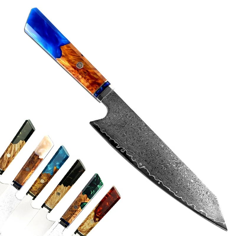 hot selling Kitchen 8 Inch  Chef Knife with Damascus Steel Blade