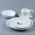 Import Hot selling plain white square 4pcs ceramic porcelain hotel restaurant dinner table ware set dinnerware from Pakistan