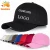 Import Hot selling plastic buckle text embroidery logo 5 panels baseball caps,custom logo 100% cotton base ball caps from China