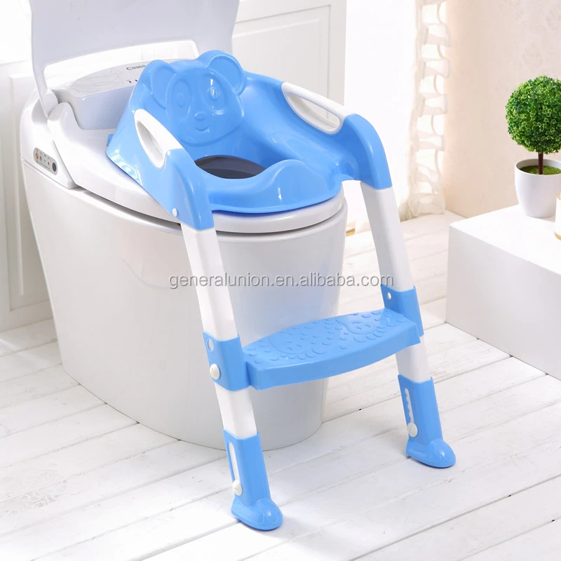 Hot selling PP folding portable child  toilet training baby potty seat with ladder