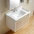 Import Hot selling solid wood washbasin cabinet bathroom vanity with sink from China