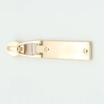 Hot two parts activity metal slider two raised dots zipper puller for bags