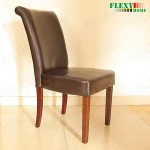 Hotel restaurant chair with PU leather or Genuine leather UKFR foam