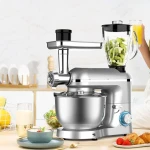 Household kitchen multi-functional stainless steel mixer 3-in-1 food processing mixer