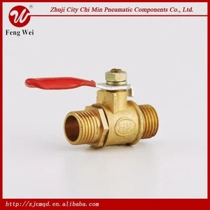 HUAWEI high quality manufacturer double out silk brass ball valve