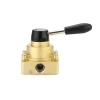 HV Series aluminum alloy pneumatic manual rotary lever hand switching valve HV-02