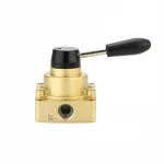 HV Series aluminum alloy pneumatic manual rotary lever hand switching valve HV-02