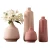 Import Indoor decoration modern custom porcelain vase pink flower ceramic vase in bulk from China