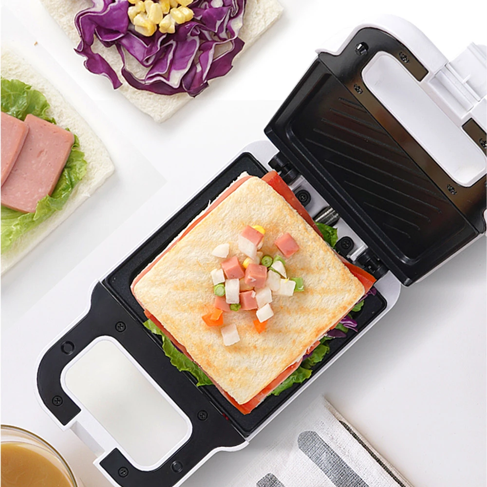 Indoor Mini Personal Sandwich Maker Pizza Pockets, Quesadillas, Breakfast, Paninis with Cool Touch Handle