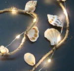Indoor New Design Natural Shell Battery Led Seashells String Light