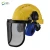 Import Industrial chainsaw safety helmet kit protective tools hard hat earmuff mesh face shield visor for chainsaw brush cutter from China