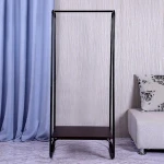 Industrial Coat Clothes Clothing Rack Tier Shoes Bench Steel Retail Display Stand With Coat Hook Hanger