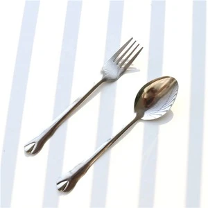 Inexpensive bulk  metal flatware set stainless steel,fork and spoon ,cutlery set