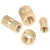 Import Injection Molded Brass Insert Through Thread Knurled Copper Inserts Nut from China