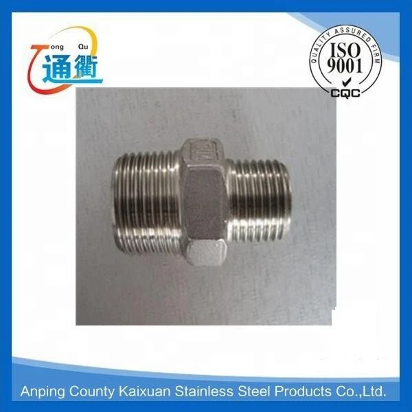 Instrument Pipe Fittings Hex Reducing Nipple Different size 3/4 to 1/2 NPT Male Thread