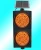 Import integrated 200mm 300mm 400mm 170 LEDs  230 LEDs yellow double side strobe warning led solar traffic lights from China