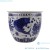 Import Jingdezhen Porcelain Blue and White Contending Colors Fish Lines and Patterns Dragon Design Ceramic Garden Planter Flower Pot from China
