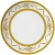 Import JINTCH Wholesale fine bone china embossed design gold serving plate dishes luxury ceramic engraving charger platter from China