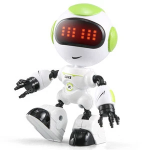 JJRC R8 Robot Gesture Mini Smart Voiced Intelligent LED Eyes RC DIY Robots Blue Green Orange Robo Toys For Children Kids Gifts
