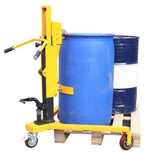 JX350 Hand move pallet truck manual drum Carrier lifter oil drum trolley