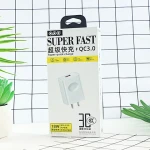 K66 18W QC3.0 Fast charging 5V 2A USB Wall Charger For iPh For Sam Android Phone