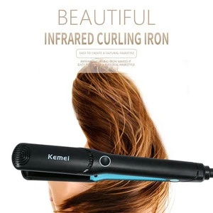 Kemei-2168 Hair Straightener Flat Iron Ceramic Styling Tools Coating Straightening Iron For Hair Curling Flat Iron Straightening
