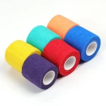 Kissure 5*450cm Disposable Self-adhesive  Elastic Camouflage Bandage Tattoo Handle Grip Tube Wrap Elbow Stick Medical Tape