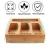 Import Kitchen Drawer Wooden Plastic Bag Organizer Box Bamboo Ziplock Bag Storage Organizer & Dispenser from China