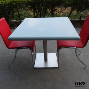 KKR dining table and chair cafeteria, stone dining table set furniture