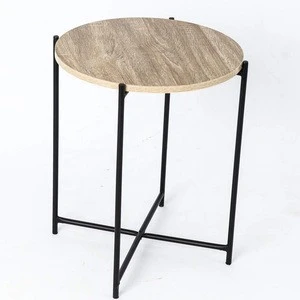 KLD living room MDF top mini coffee table round side table