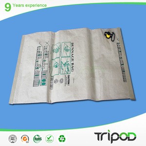 kraft paper dunnage bag,inflatable air bag with valve,giant marine air dunnage bag